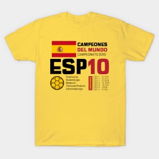 THEMES DESIGN SOCCER TEAM WORLD CHAMPION ESP T-Shirt